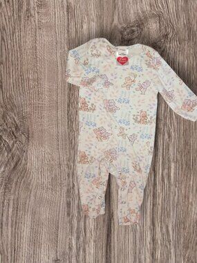 Care Bears Baby Footed Sleeper Pajamas One Piece Pink Print Size 9-12 Months